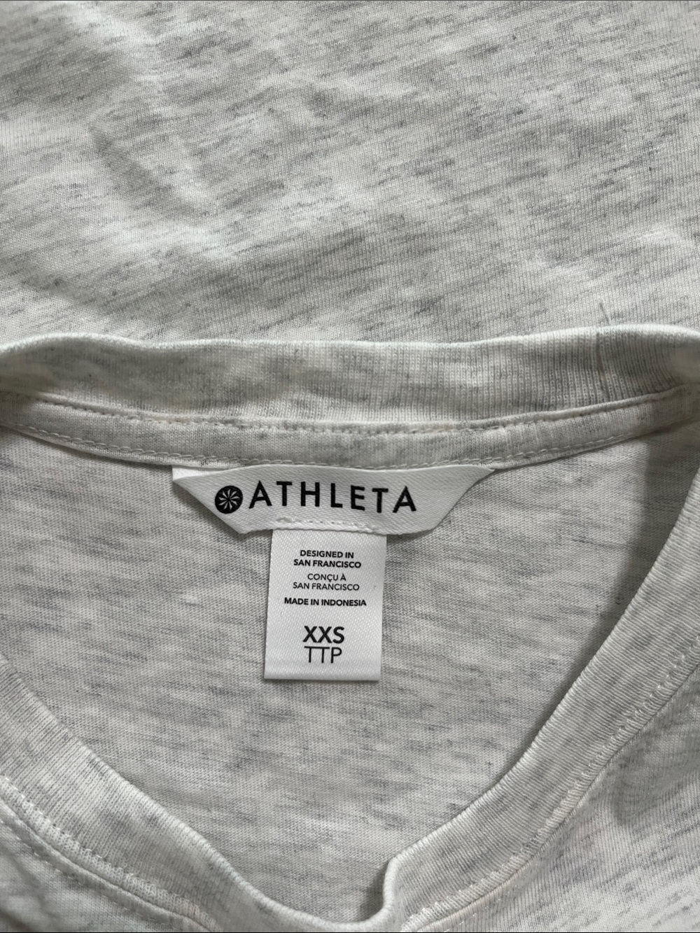 Athleta Light Heather Gray Sleeveless Crewneck Tank - Picture 3 of 5